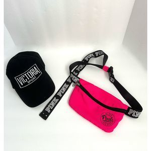 Victoria Secret Hat and Pink Fanny Pack